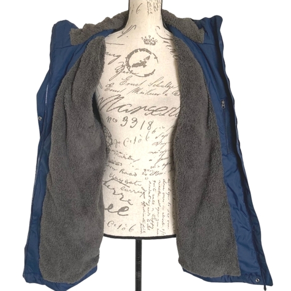 LL Bean Womens Fleece Lined hooded Parka Jacket XL Warm Winter Outdoor Coat - Picture 7 of 17